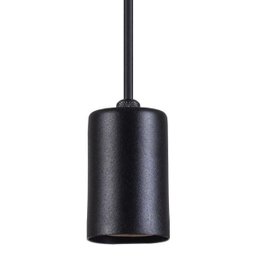 Pendente Copinho Soquete Luminária Lustre Alumínio Preto Textura - Rei Da Iluminação - 3