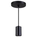 Ver imagem 1 de Pendente Copinho Soquete Luminária Lustre Alumínio Preto Textura - Rei Da Iluminação