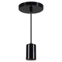Ver imagem 1 de Pendente Copinho Soquete Luminária Lustre Alumínio Preto Brilhante - Rei Da Iluminação