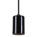 Ver imagem 3 de Pendente Copinho Soquete Luminária Lustre Alumínio Preto Brilhante - Rei Da Iluminação