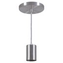 Ver imagem 1 de Pendente Copinho Soquete Luminária Lustre Alumínio Escovado - Rei Da Iluminação