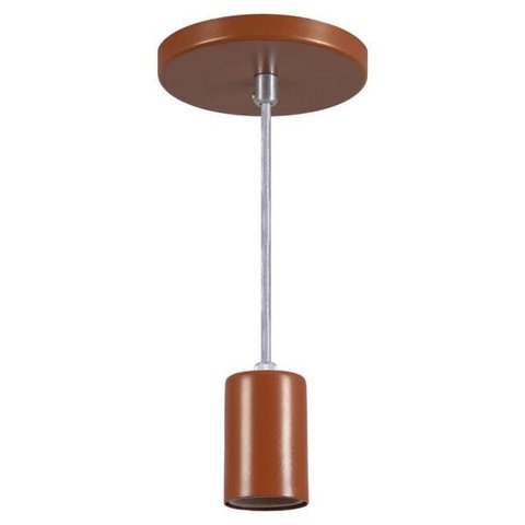 Pendente Copinho Soquete Luminária Lustre Alumínio Cobre - Rei Da Iluminação
