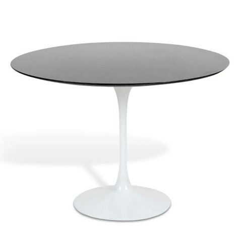 Mesa Saarinen Redonda São Gabriel 107cm Base Branca
