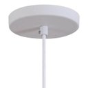 Ver imagem 2 de Pendente Copinho Soquete Luminária Lustre Alumínio Branco Textura - Rei Da Iluminação