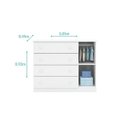 Ver imagem 4 de Quarto Infantil Guarda-roupa 4 Portas + Cômoda + Berço M