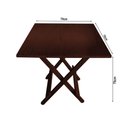 Ver imagem 2 de Mesa Bar Dobrável 70 X 70 Avulsa Imbuia