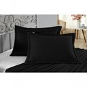 Ver imagem 4 de Porta Travesseiro Matelado Nobre 1 Peça Malha 100% Algodão - Preto