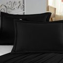 Ver imagem 1 de Porta Travesseiro Matelado Nobre 1 Peça Malha 100% Algodão - Preto