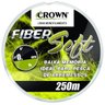 Linha monofilamento Crown Fiber Soft 0,33 mm - 22 lbs - 250 m - Yellow - 4