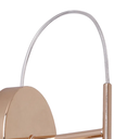 Ver imagem 1 de Arandela Media Luna Dourado e Transparente (c)18cm (l)12cm (a)27.5cm 1x6w 3000k 300lm - Hm004