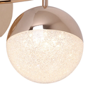 Ver imagem 3 de Arandela Media Luna Dourado e Transparente (c)18cm (l)12cm (a)27.5cm 1x6w 3000k 300lm - Hm004