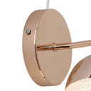 Ver imagem 2 de Arandela Media Luna Dourado e Transparente (c)18cm (l)12cm (a)27.5cm 1x6w 3000k 300lm - Hm004