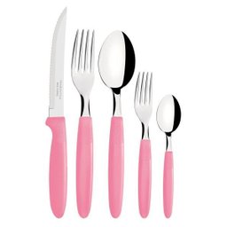 2 Jogos Talheres Faqueiro Tramontina Ipanema 60 Peças Rosa - 23398/488 - 3