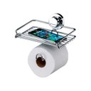 Ver imagem 2 de Suporte de Papel Higiênico/ Porta Objetos Cromado Future