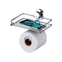 Suporte de Papel Higiênico/ Porta Objetos Cromado Future - 2