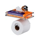 Ver imagem 1 de Suporte de Papel Higiênico/ Porta Objetos Cromado Future