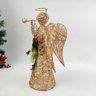 Anjo Metal Cor Cobre Decoração Natal Luxo 41x15x33cm - 5