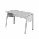 Ver imagem 1 de Plataforma Individual Trabalho Escritório com Caixa de Tomadas F5 Office 150cm Industrial Cinza