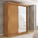 Ver imagem 1 de Guarda-roupa Solteiro Vulcan 2 Portas 4 Gavetas com Espelho 100% Mdf - Panorama Móveis