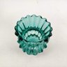 Porta Velas Vasinho Verde Esmeralda 8x7cm Vaso Vidro IN11312 - 4