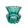 Porta Velas Vasinho Verde Esmeralda 8x7cm Vaso Vidro IN11312 - 1