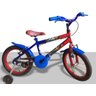Bicicleta Infantil Aro 16 Com Cesta + Adesivos Homen Aranha - Rodas de Aluminio - 1