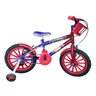 Bicicleta Infantil Aro 16 Com Cesta + Adesivos Homem Aranha - 2
