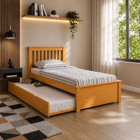 Cama + Cama Auxiliar Solteirão Ecoconfort Mel
