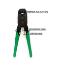 Ver imagem 3 de Alicate Crimpar Rj45 Com Decapador Cabo De Rede Rj11 Rj12 OB-315