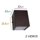Ver imagem 3 de Kit 6 Arandelas 2 Fachos Marrom + 6 Lâmpadas LED G9 5W 3000K para Parede Muro Externa e Interna