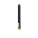 Ver imagem 2 de Pendente Tubo 27cm Preto Dourado LED 5W 3000K Bivolt Delis