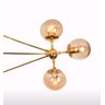 Pendente Jabuticaba Sala de Jantar Mesa Cozinha Área Gourmet Moderno - Dourado Brilho - 2