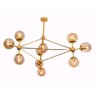 Pendente Jabuticaba Sala de Jantar Mesa Cozinha Área Gourmet Moderno - Dourado Brilho - 1