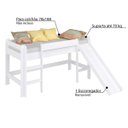 Ver imagem 3 de Cama Infantil com Escorregador e Tenda Casinha de Pedra Azul - Casatema