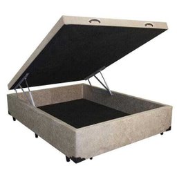 Cama Box Casal com Baú + Colchão Molas Bonnel 138x188x69cm - 5