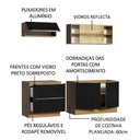Ver imagem 5 de Armário de Cozinha Compacta 200cm Rustic/Preto Lux Madesa 01
