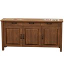 Ver imagem 2 de Balcão Buffet para Sala de Jantar Rústico 145cm com Cerâmica Maram W02 Imbuia - Lyam Decor