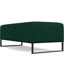 Ver imagem 6 de Kit 02 Puffs Decorativo Sala de Estar Bali W01 Base Ferro 120x50 cm Bouclê Verde - Lyam Decor