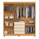 Ver imagem 3 de Guarda Roupa 6 Portas Opera Mdf Cinamomo Off White