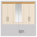 Ver mais imagens de Guarda Roupa 6 Portas Opera Mdf Cinamomo Off White