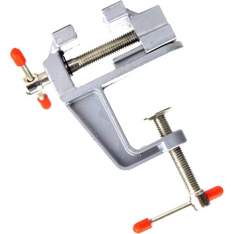 Torno de Bancada Base Fixa Mini 35mm Western Fixação Precisão