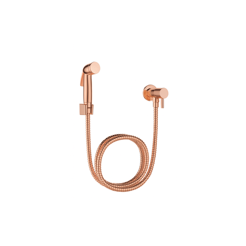 Ducha Higiênica c/ Registro sem Derivação Rose-Gold Brilhante ABS