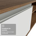 Ver mais imagens de Rack para TV até 80 Polegadas 218 cm 2 Portas Rustic/Branco Glamy Madesa