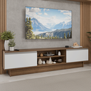 Ver imagem 1 de Rack para TV até 80 Polegadas 218 cm 2 Portas Rustic/Branco Glamy Madesa