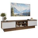 Ver imagem 3 de Rack para TV até 80 Polegadas 218 cm 2 Portas Rustic/Branco Glamy Madesa