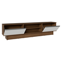 Ver imagem 7 de Rack para TV até 80 Polegadas 218 cm 2 Portas Rustic/Branco Glamy Madesa