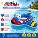 Ver imagem 2 de Boia Bote Bebe Infantil Aviao com Assento Fralda Inflavel Agua Piscina Praia Meninos Meninas