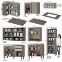 Ver imagem 4 de Cozinha Completa de Canto 10 Peças Connect Duna/cristal com Cristaleira - Móveis Henn