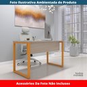Ver imagem 2 de Mesa Escritório P25 Tub Pandin 170cm (larg) X 70cm Prof Tampo Mdp Casablanca Pé Aço Tubular