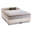 Ver imagem 1 de Cama Box King: Colchão Molas Herval Bonnel Inspiracion + Base CRC Courano Branco(193x203)